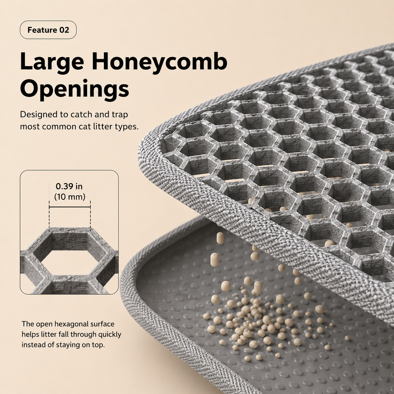 Hero Dual Layer Large Litter Mat