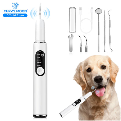 Pet Use Ultrasonic Tooth Cleaner Dog Cat Dental Scaler for Tartar Removal Teeth Cleaning Tool with Sonic Technolog